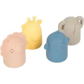 Small Foot Silicone Bath Toy Set jouet aquatique 12m+ 4 pcs
