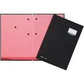 Durable parapheur en lin (noir) 24201-04