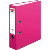 Herlitz Classeur à levier maX.file protect , format A4, largeur du dos 80 mm, 20 pièces, rose