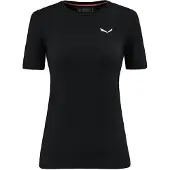 Salewa Cristallo Warm Alpine Merino Responsive Short Sleeve Base Layer Noir M Femme