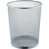 Helit Corbeille the circle network Mesh, Poubelle, Argent