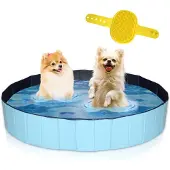 Lendo Online Piscine pour Chien Pliable Ø160 cm Bleue