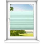 Time4blinds , Store plissé sur mesure, Sans perçage, 90x60 cm, Menthe