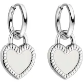 Purelei Boucles d'oreilles 'Heart' argent