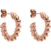 Purelei Boucles d'oreilles 'Big Leaf' or rose