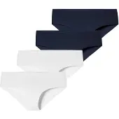 Schiesser Culotte ' Invisible Light ' bleu nuit / blanc