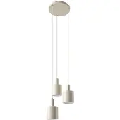 LINDBY Suspension , Ovelia, dimmable, Beige, Salle à manger, Métal, Moderne