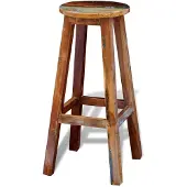 vidaXL Tabouret de bar vieux bois massif