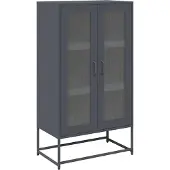 vidaXL Highboard Anthracite 68x39x123 cm Acier