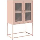 vidaXL Highboard Rosa 68x39x107 cm Acier