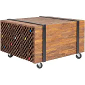 vidaXL Table d'appoint en teck 60 x 60 x 38 cm