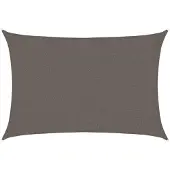 vidaXL Voile d'ombrage 160 g/m² Anthracite 2x3 m PEHD