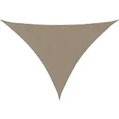 vidaXL Voile d'ombrage Oxford Tissu Triangulaire 3x4x4 m Taupe