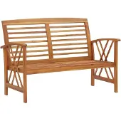 vidaXL Banc de jardin 119 cm bois massif acacia