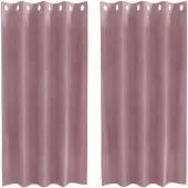vidaXL Rideaux occultants 2 pcs rose foncé 140 x 175 cm velours