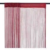 vidaXL Rideau en fils 2 pcs 140 x 250 cm Bordeaux
