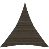 vidaXL Voile d'ombrage 160 g/m² Marron 5x6x6 m PEHD
