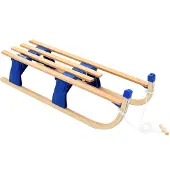 vidaXL Luge pliante en bois 110 cm