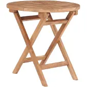 vidaXL Table de jardin pliante 45 cm bois massif teck