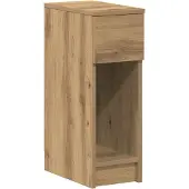 vidaXL Table de chevet avec tiroir chêne artisanal 20x36x60 cm