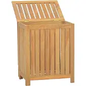 vidaXL Bac à linge 50x35x60 cm bois de teck massif
