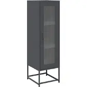 vidaXL Highboard Anthracite 36x39x123 cm Acier laminé à froid