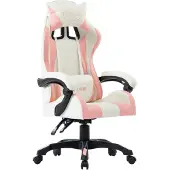 vidaXL Chaise de jeu rose en similicuir