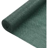 vidaXL Panneau de clôture vert 2x25 m HDPE 75 g/m