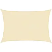 vidaXL Voile d'ombrage 160 g/m² Crème 2x3 m HDPE