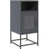 vidaXL Table de chevet anthracite 36x39x78 cm acier laminé à froid