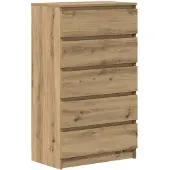 vidaXL Armoire à tiroirs Artisan-Chêne 60x36x103 cm Bois composite
