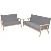 vidaXL Ensemble de canapés 2 pièces tissu gris clair