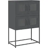 vidaXL Highboard Anthracite 68x39x107 cm Acier