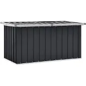 vidaXL Coffre de jardin anthracite 129x67x65 cm