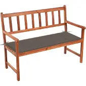 vidaXL Banc de jardin avec support 120 cm bois massif acacia