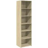 vidaXL Highboard chêne Sonoma 50x41x185 cm Matériau dérivé du bois
