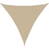 vidaXL Voile De Parasol Tissu Oxford Triangulaire 5x5x5 M Beige