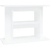 vidaXL Support pour aquarium blanc 80x35x60 cm bois d'ingénierie