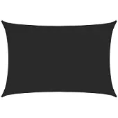 vidaXL Voile d'ombrage 160 g/m² Noir 2x2,5 m PEHD