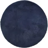 vidaXL Tapis shaggy à poils longs NAVARRA bleu marine 120x120 cm