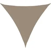 vidaXL Voile de parasol tissu oxford triangulaire 6x6x6 m taupe