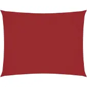 vidaXL Voile d'ombrage Oxford Rectangulaire 6x7 m Rouge