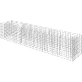 vidaXL vidaXL-Potager en gabion surélevé-270x50x50-cm-acier-galvanisé