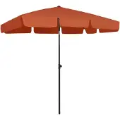 vidaXL Parasol de plage rouge terracotta 200x125 cm