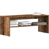 vidaXL Étagère TV aspect bois ancien 100x40x40 cm Matériau dérivé du bois
