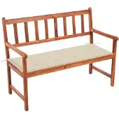 vidaXL Banc de jardin avec support 120 cm bois massif acacia