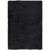 vidaXL Tapis shaggy à poils longs NAVARRA noir 120x170 cm polyester