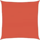 vidaXL Voile d'ombrage 160 g/m² Terre cuite 4x4 m PEHD