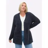 Sheego Cardigan bleu foncé