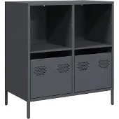 vidaXL Sideboard Anthracite 68x39x73,5 cm Acier laminé à froid